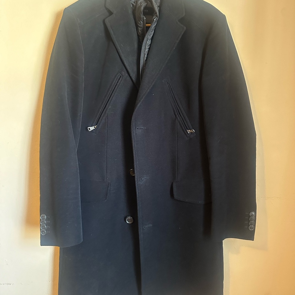 Men's Black Overcoat